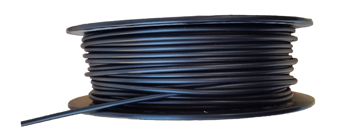 Yderkabel 50 meter rulle - sort push-pull (gear)