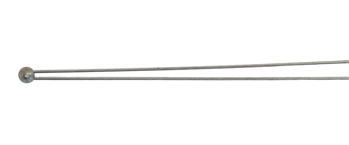 Inderkabel 1900 mm - Kuglenippel (Dobbelt)