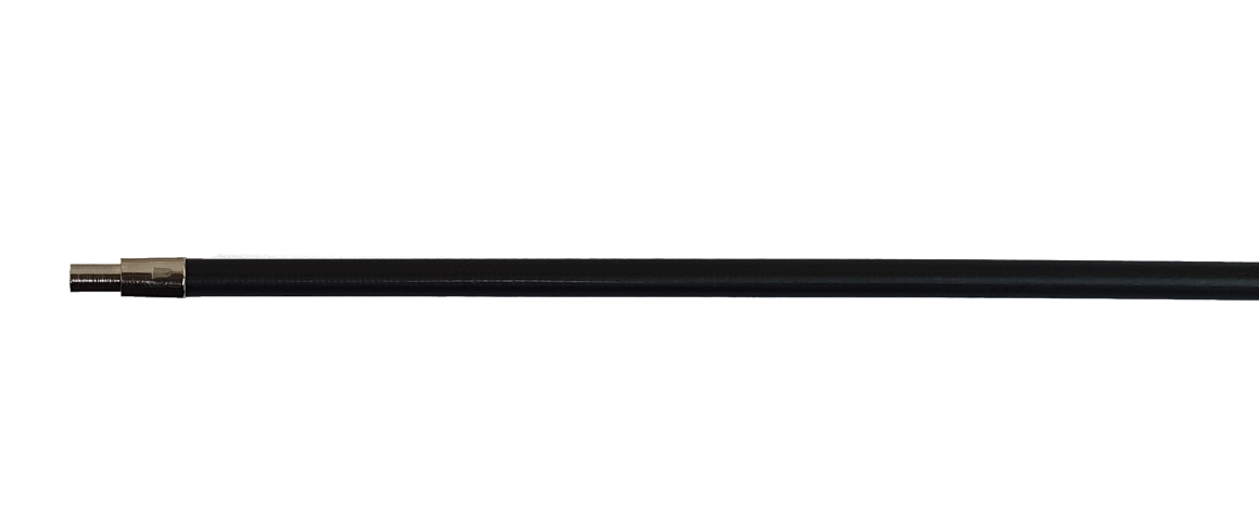 Sort 6 mm yderkabel, med hvid PHED indersokkel