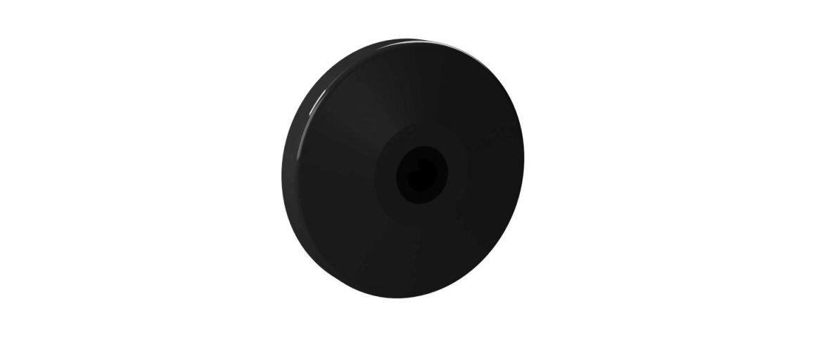 Fenderhjul 100 mm Sort