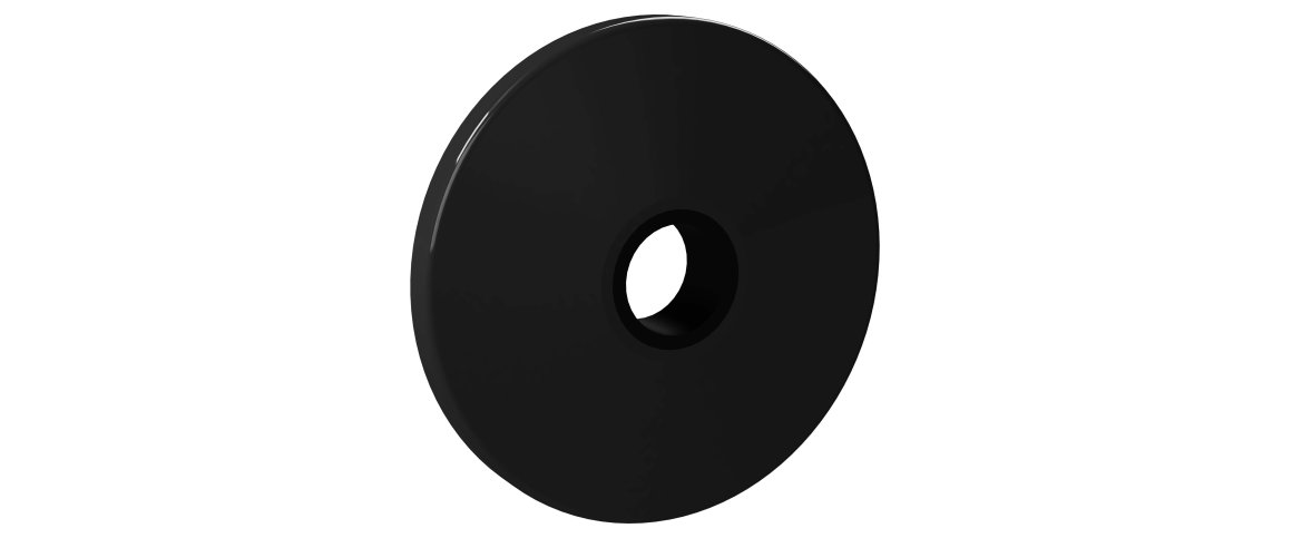 Fenderhjul 150 mm Sort