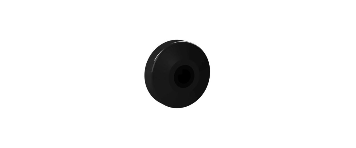 Fenderhjul 60 mm Sort