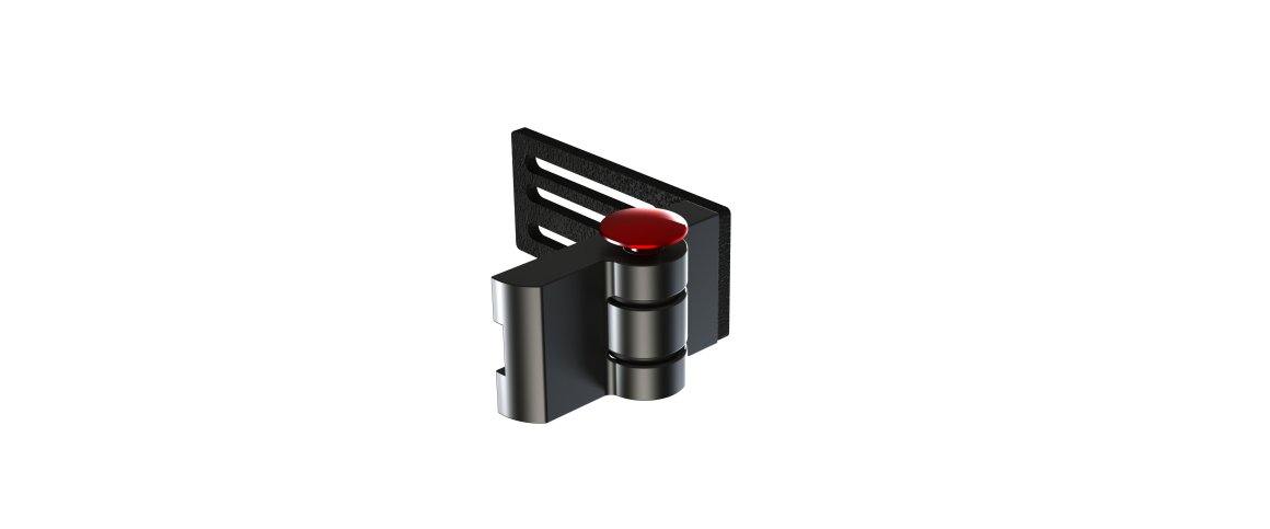 Sidesttteholder Aluminium - Venstre