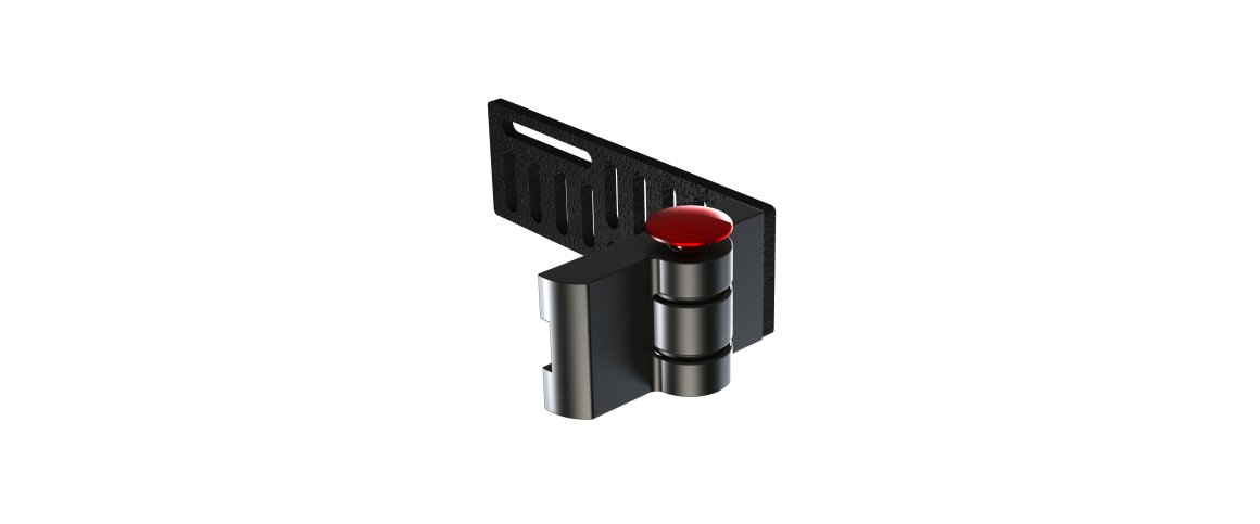 Sidesttteholder Aluminium - Venstre