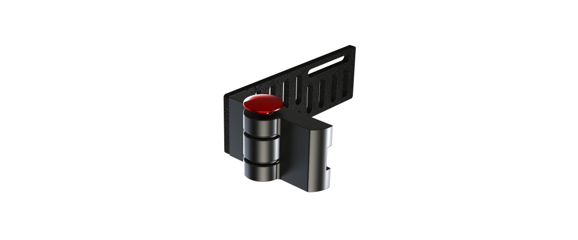 Sidesttteholder Aluminium - Hjre