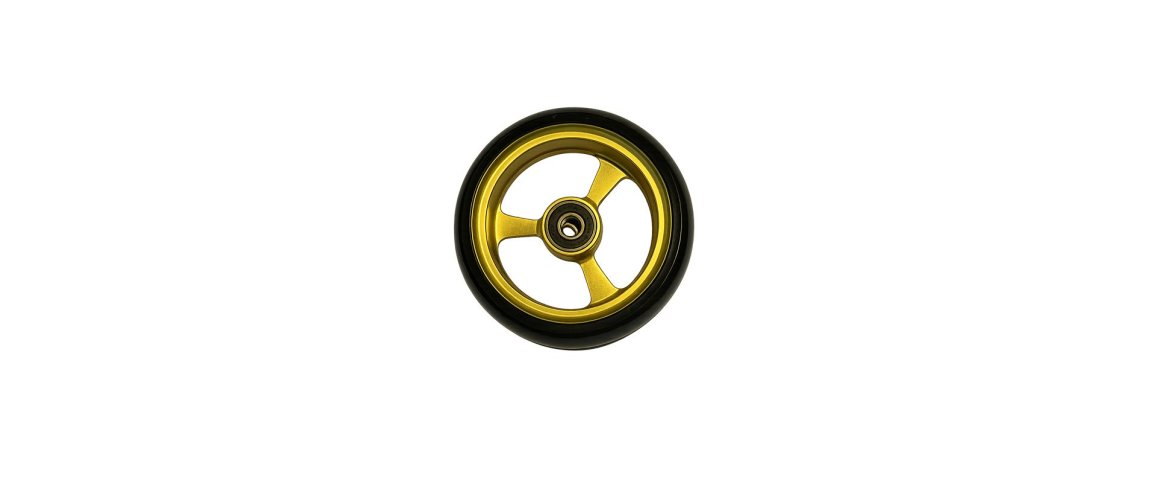 Polyuretan hjul 4x1/4" - FrogLegs - guld