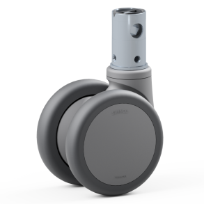 Sengehjul 100mm - dobbelt - til centralbremse