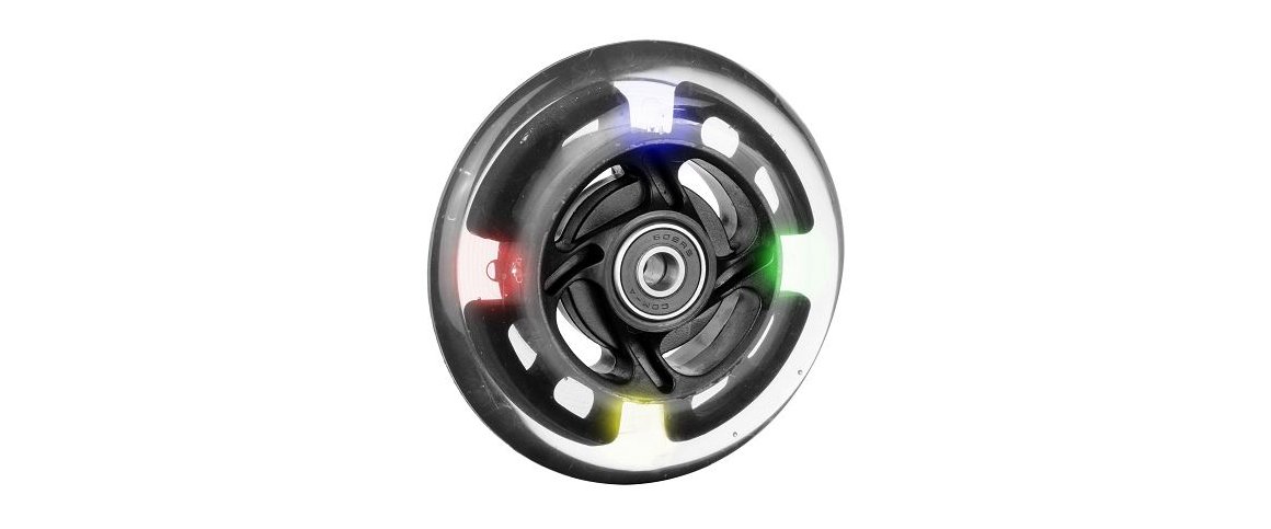 Skaterhjul 100/24 m. LED lys
