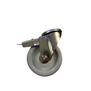 Svinghjul 125 mm - totalbremse - rustfri