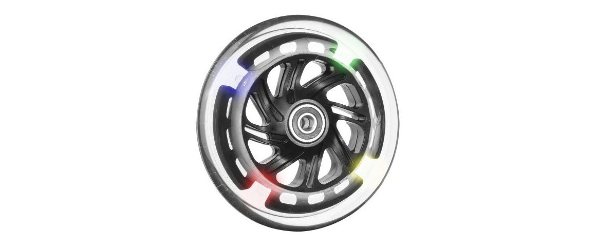 Skaterhjul 125/24 m. LED lys