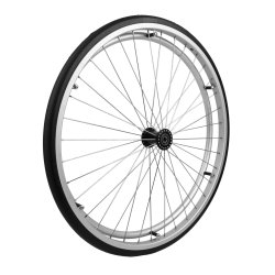 Purbanehjul 24" PROFLEX - alu m. drivring - 0-kryds - sort