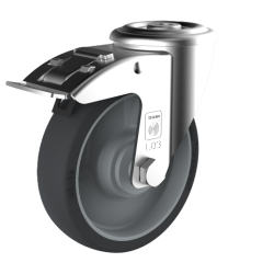 Apparathjul 125x32 mm - m. bremse