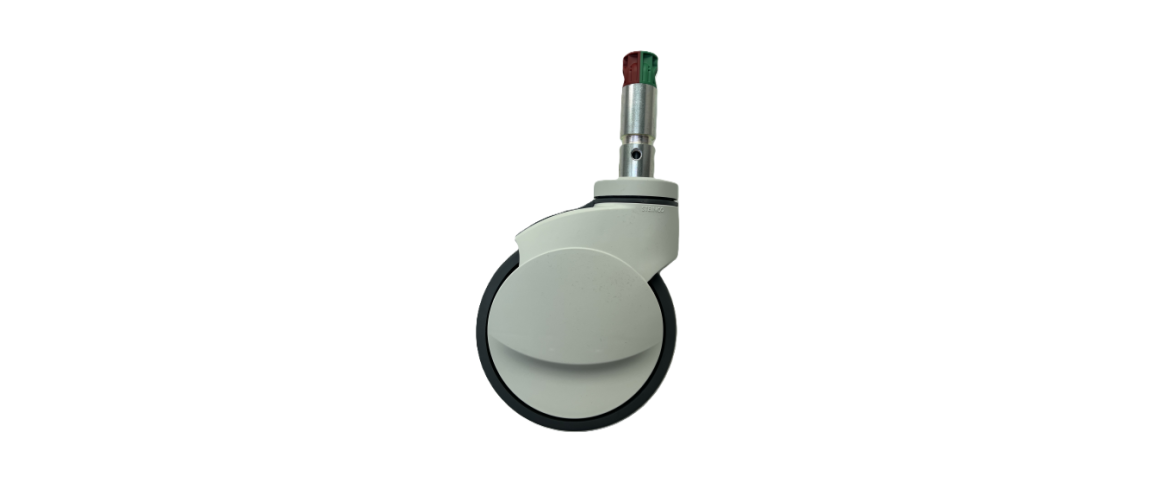 Sengehjul 150 - dobbelt - til centralbremse (retnings- og hjulbremse.)