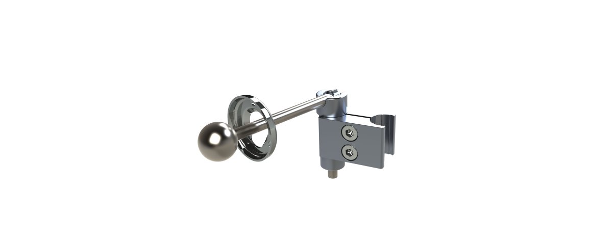 Svingbar kugleholder til Sidesttte 25 mm