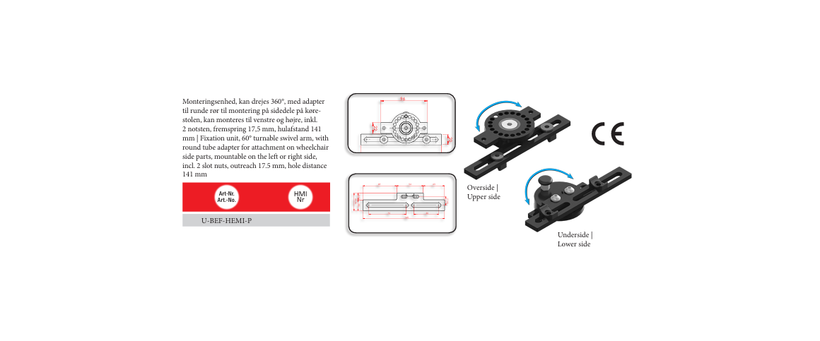 Svingarm til underarmsstttesystem - HEMI