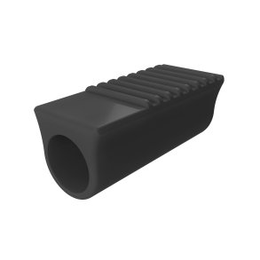 Rrbeskytter 22 mm - Sort