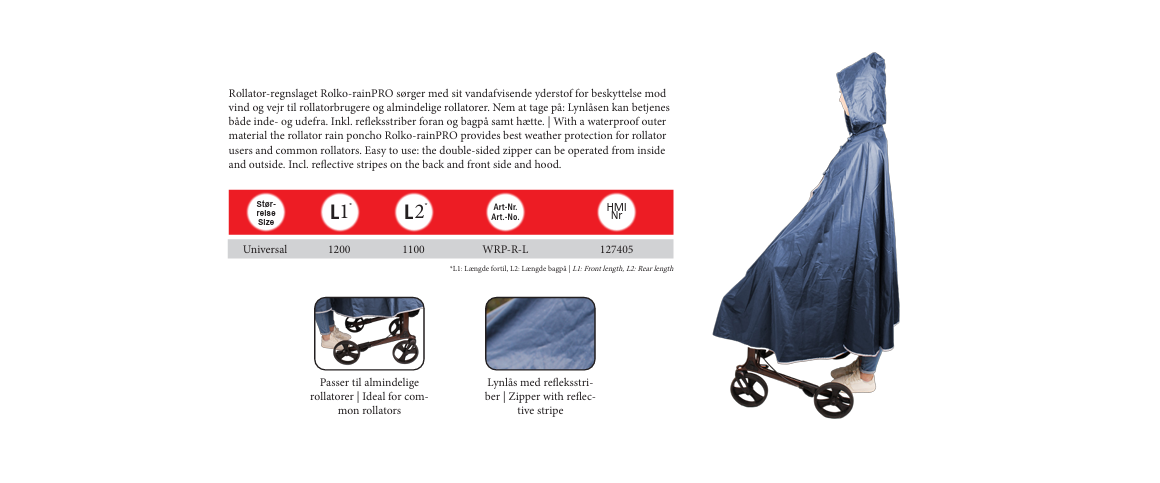 Rollator poncho