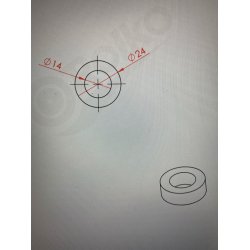 Afstandsrr til gaffel Dolomite Futura Rollator model 520 - 600