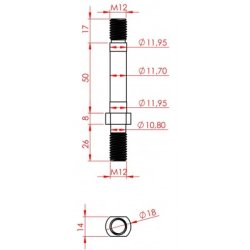 Gevindtap M12 x 101 mm