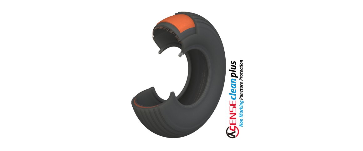 Dk 3.00-8" - sort - Puncture Protection - Clean Plus