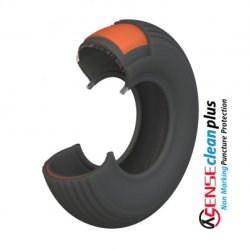 Dk 8x2" - sort - Puncture Protection - Clean Plus